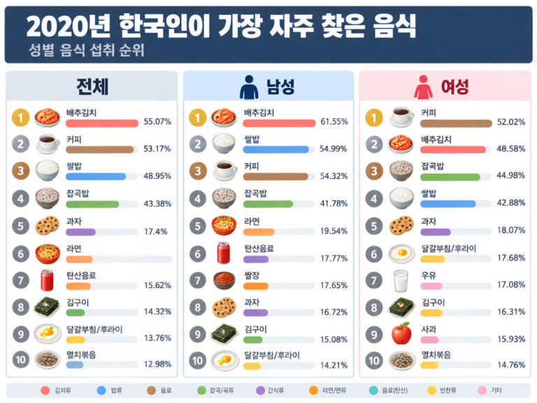 Read more about the article 연도별 인기 음식 순위 정보_테스트
